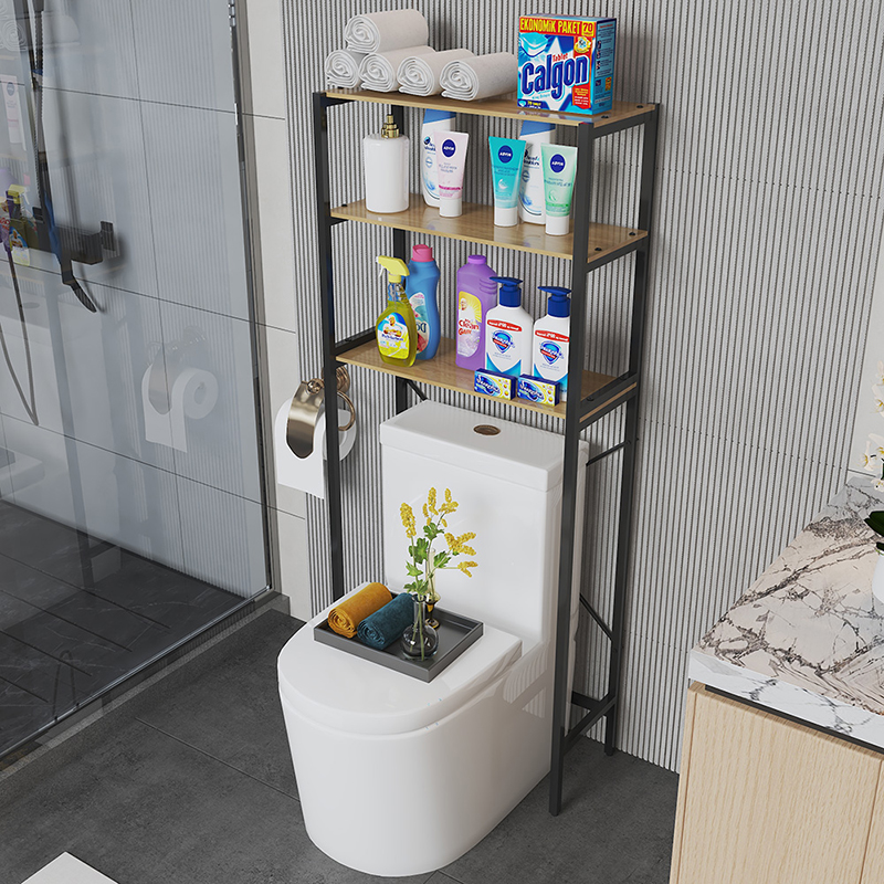 日式多功能馬桶置物收納架｜三層 03-151-64