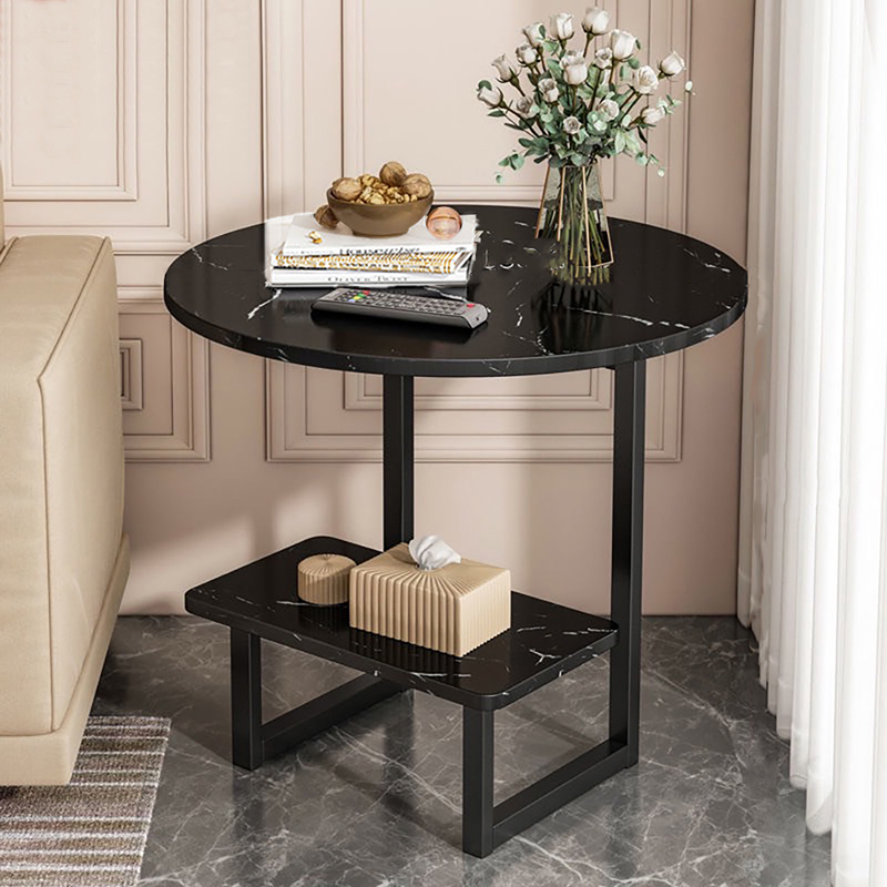 輕奢仿大理石紋邊几桌｜雙層     