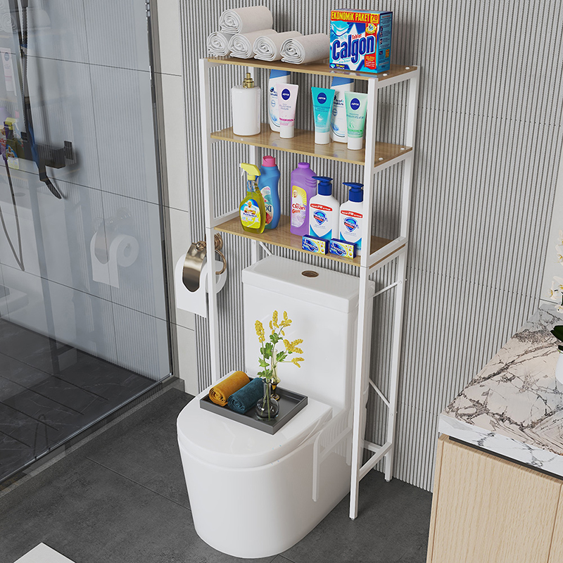 日式多功能馬桶置物收納架｜三層 03-151-64