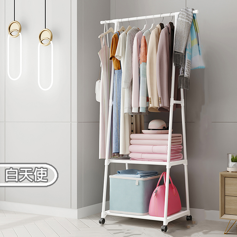 三角衣帽架 ｜附輪    160-55-42