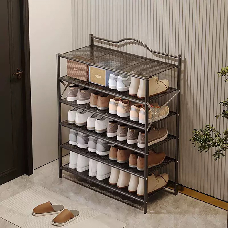 六層免組裝鞋架｜寬80公分