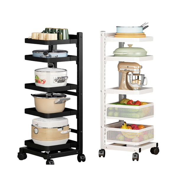 五層可調隙縫架｜兩款可選附輪    