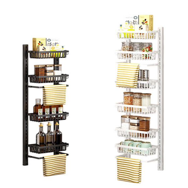 壁掛式廚房瓶罐料理架｜四層/六層