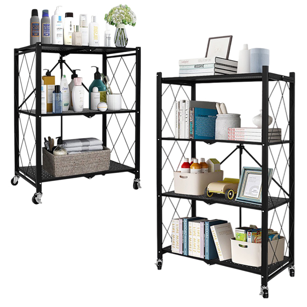 秒開摺疊收納架｜三層/四層  LAYER