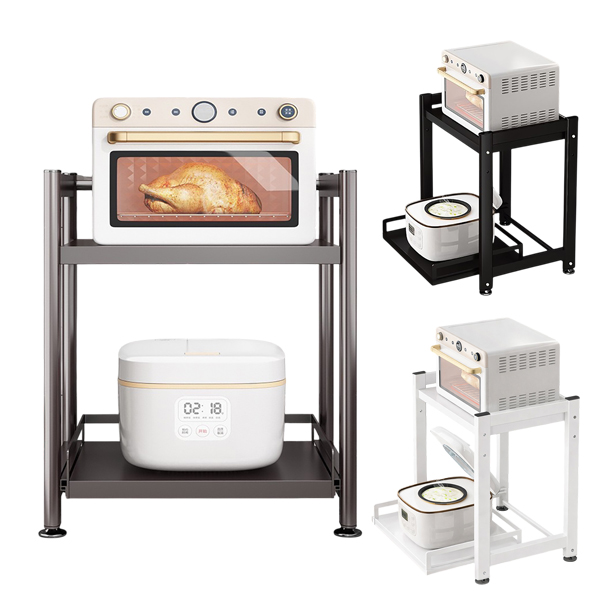 微波爐收納置物架｜一固定一拉板  APP-R-02