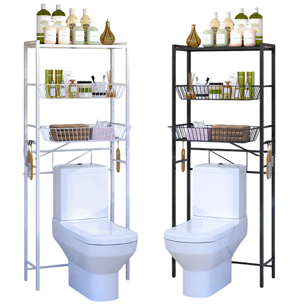 三層兩抽拉馬桶架 ｜帶籃H款 