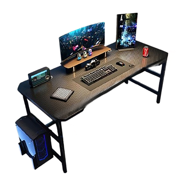 碳纖維桌面電競桌｜附主機懸掛架  A682