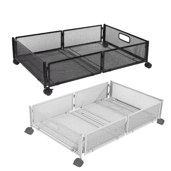 床底收納置物網籃｜附輪