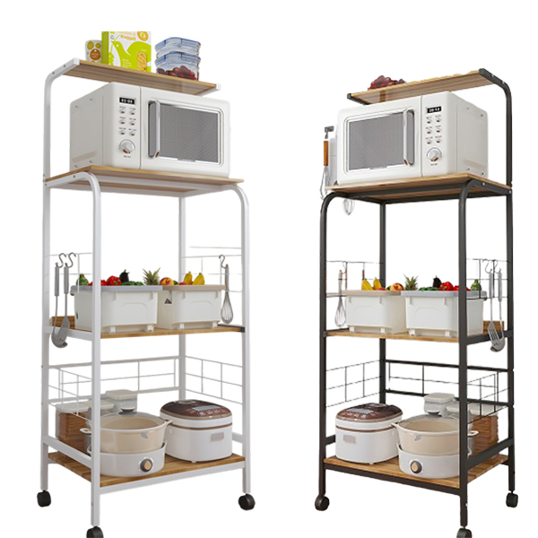 彎管抽拉式廚房電器收納架   R4-60