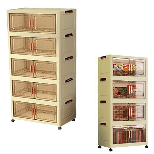 摺疊收納箱｜茶色面板 